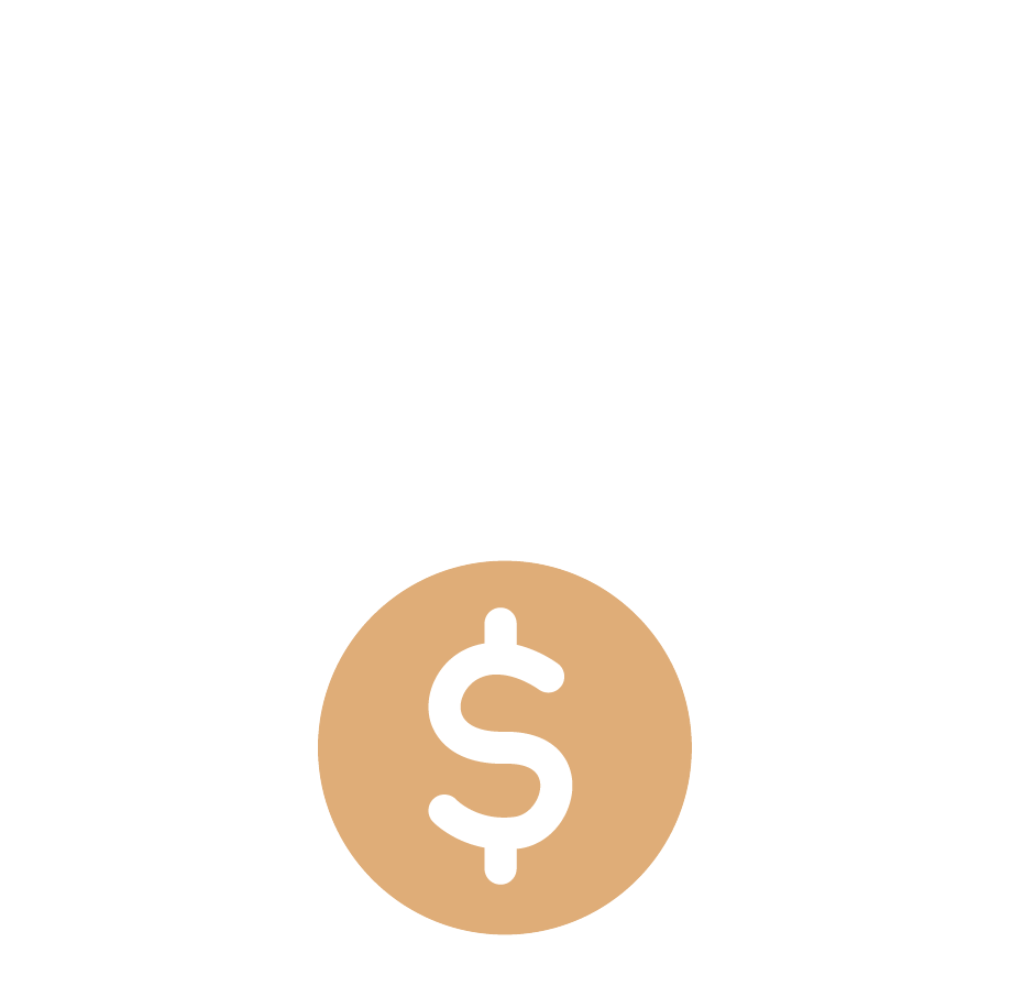 Business team and dollar coin icon