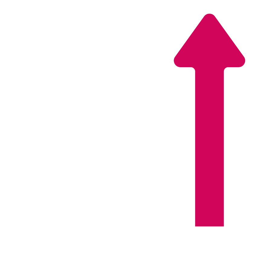 Rising revenue chart with upward arrow