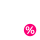 Tax gear icon with percent badge